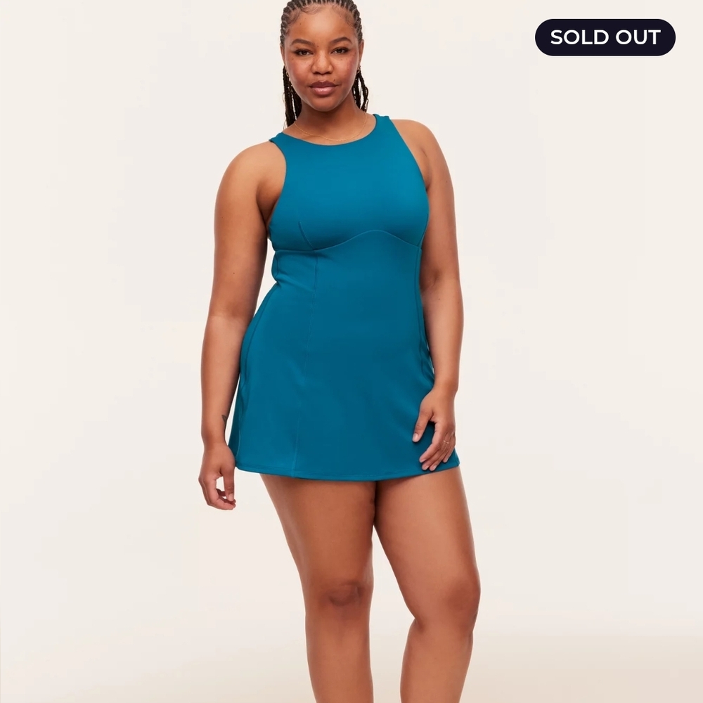 Adore Me Teal Lined Dress